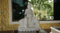 White Buddha in Temple at Viharasien