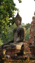 Buddha Statue within Wat Mahathat, Ayutthaya, Thailand